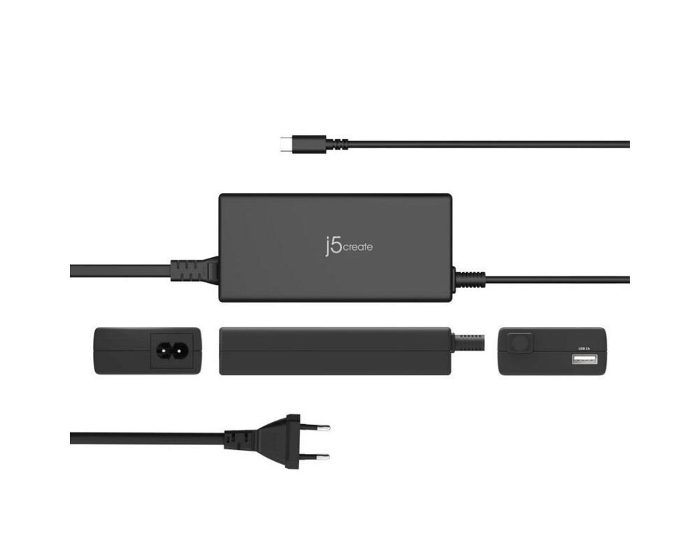 Зарядно  j5create JUP2290C, 100W, USB-A, USB-C 7
