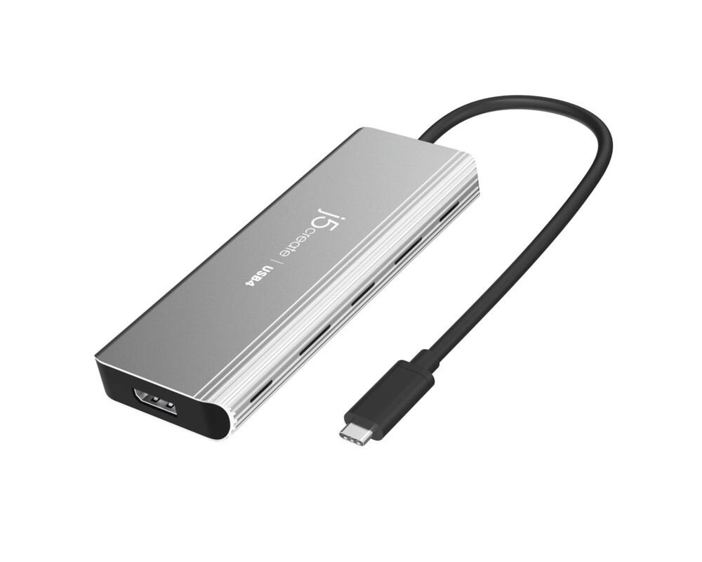USB хъб 5-портов хъб j5create JCD401 USB4 Dual 4K Multi-port USB-C, 4K HDMI 2