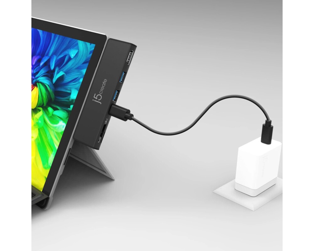 Докинг станция Докинг станция j5create LTRADRIVEMINIDOCK JCD324, За Surface Pro 7 6