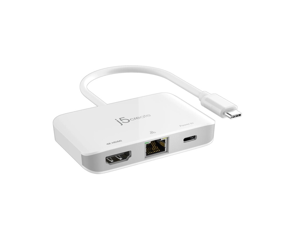 Адаптери Мрежови адаптер/хъб/ j5create JCA351, Gigabit, 4K HDMI 2