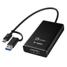  Кепчер адаптер j5create JVA11, HDMI - USB-C, 4K, Черен 685046 J5-JVA11 на топ цена - PIC.bg