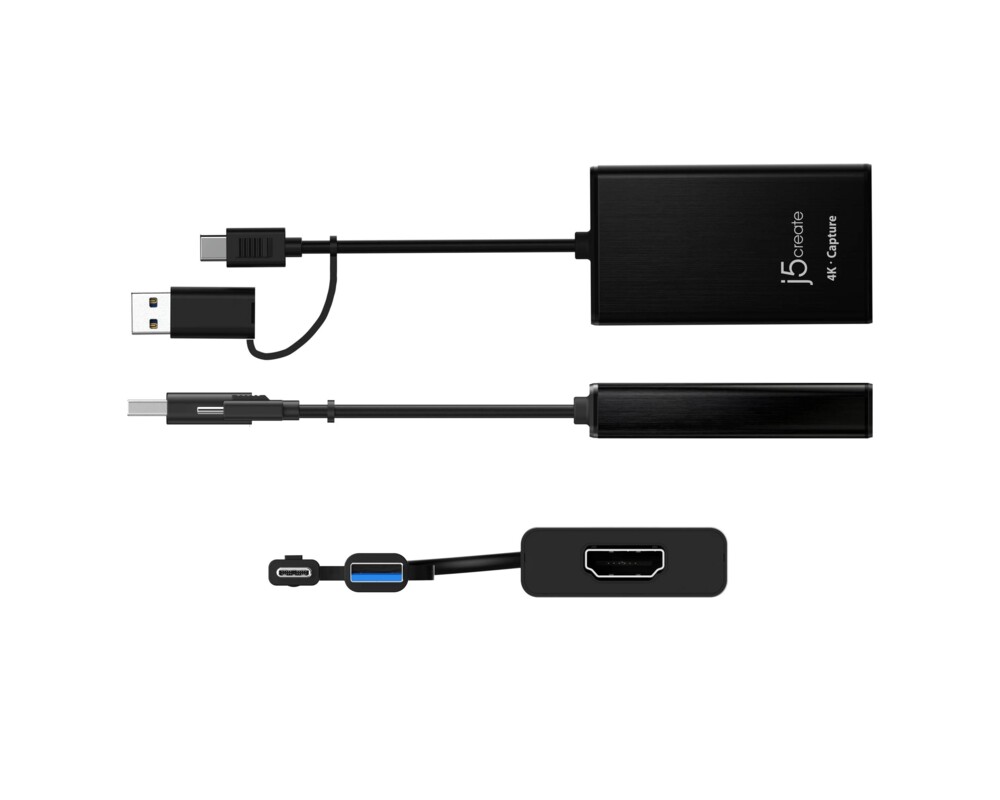 TV тунер/видео устройство Кепчер адаптер j5create JVA11, HDMI - USB-C, 4K, Черен 3