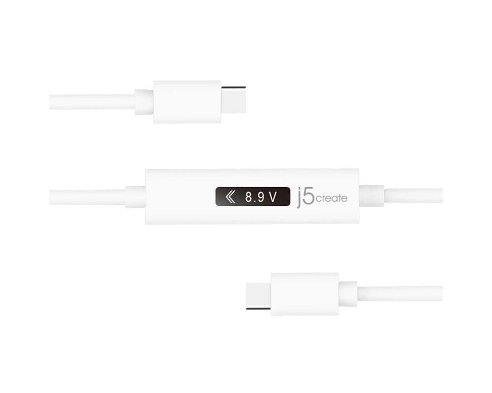 Кабел за зареждане j5create JUCP14, Измервател на мощност, USB-C 3