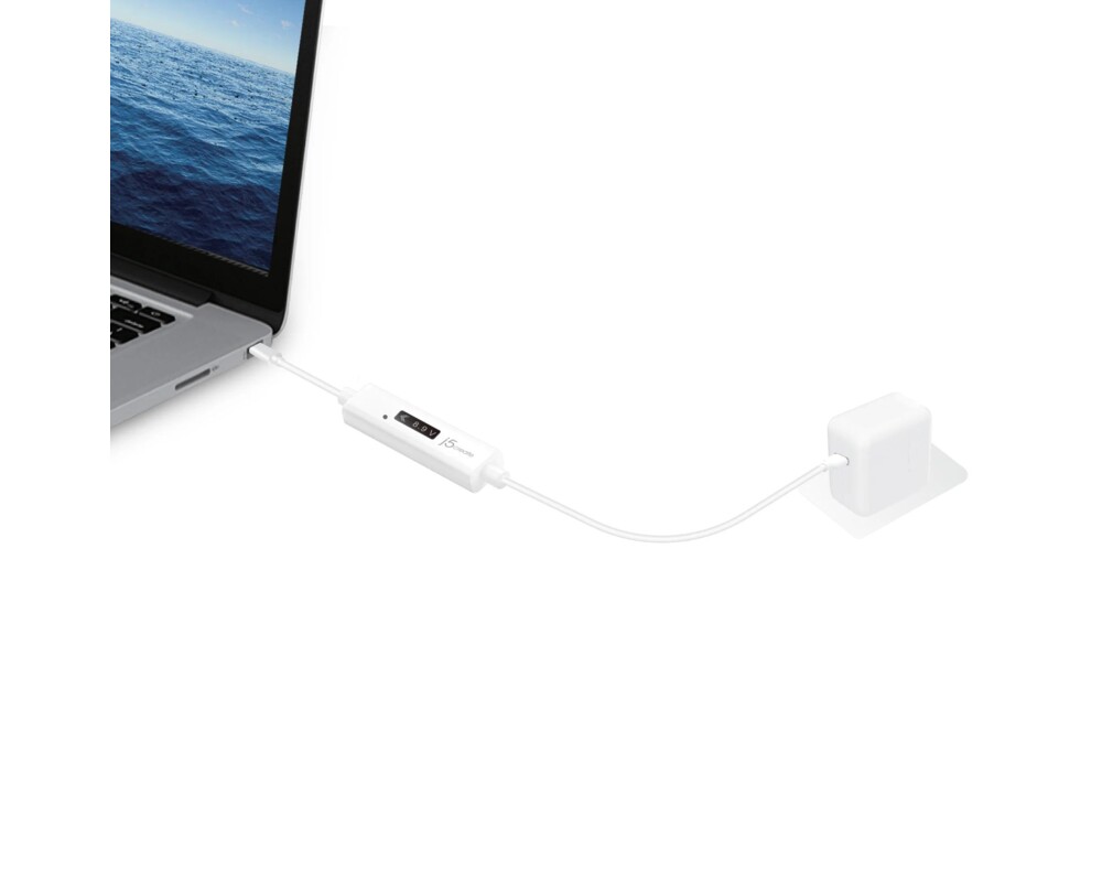 Кабел за зареждане j5create JUCP14, Измервател на мощност, USB-C 7