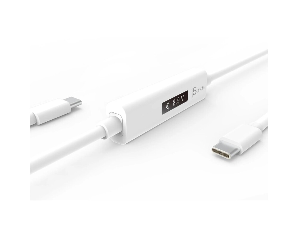 Кабел за зареждане j5create JUCP14, Измервател на мощност, USB-C 2