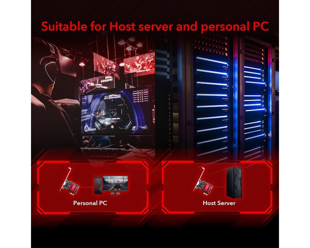 Мрежова карта Cudy PE25, PCIe, 10 Mbps/ 100 Mbps/ 1 Gbps/ 2.5 Gbps 3