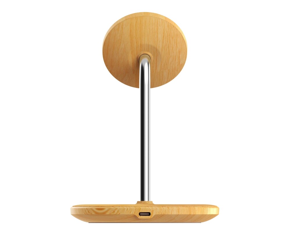 Зарядно Безжично  j5create JUPW2106, Магнитно, За 2 устройства, Дървено 5