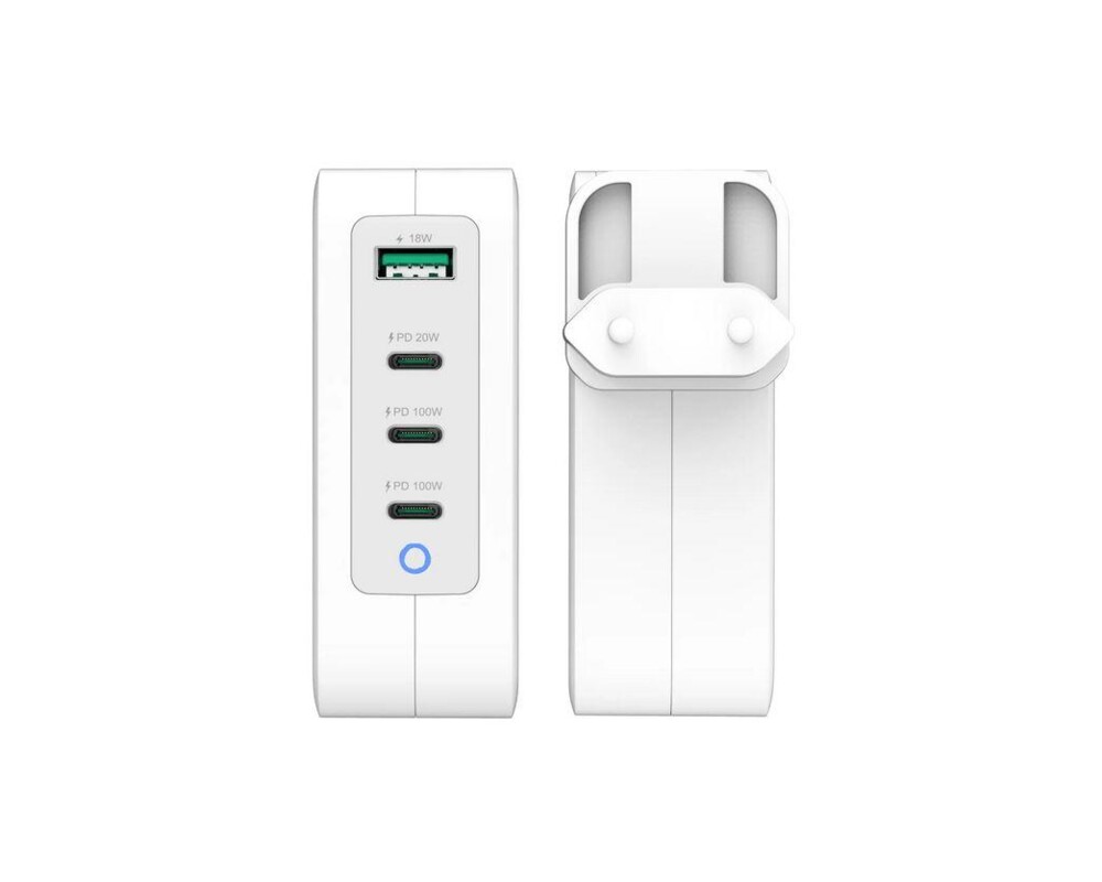 Зарядно Мрежово  j5create JUP43130E 130W, 4 порта, USB-C, USB-A 9