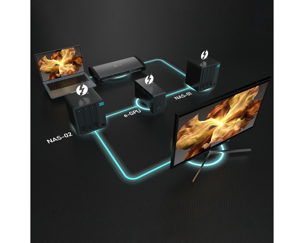 Докинг станция Докинг станция j5create JTD562, Thunderbolt 4, USB-C, 8K 8