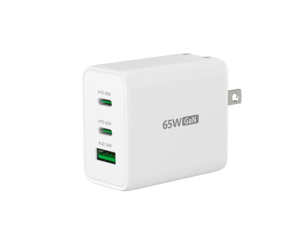 Зарядно Мрежово  j5create JUP3365E 65W, 3 порта, USB-C, USB-A 3