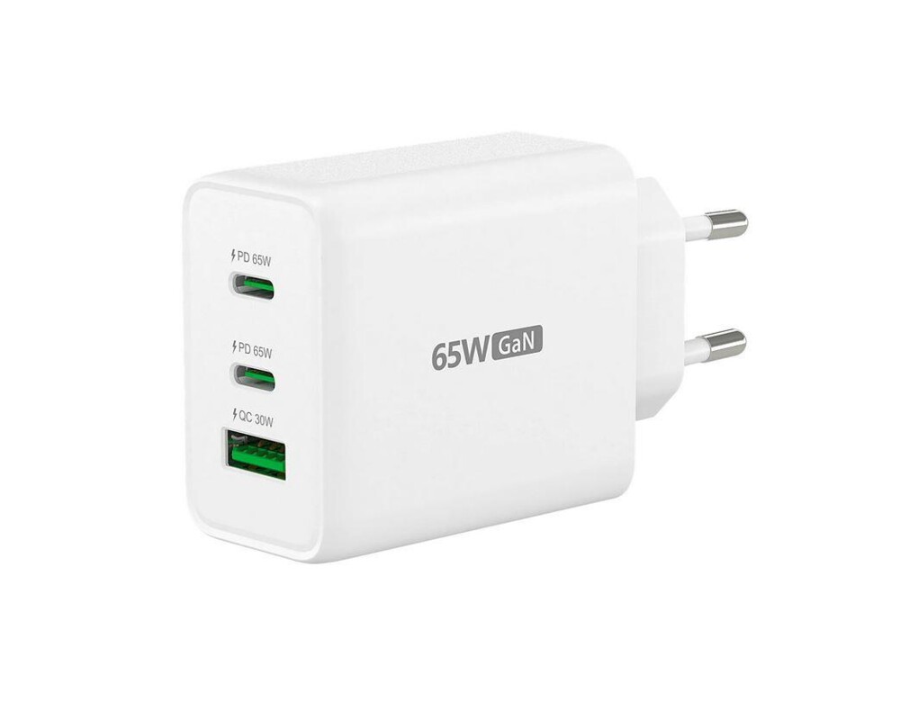 Зарядно Мрежово  j5create JUP3365E 65W, 3 порта, USB-C, USB-A 9