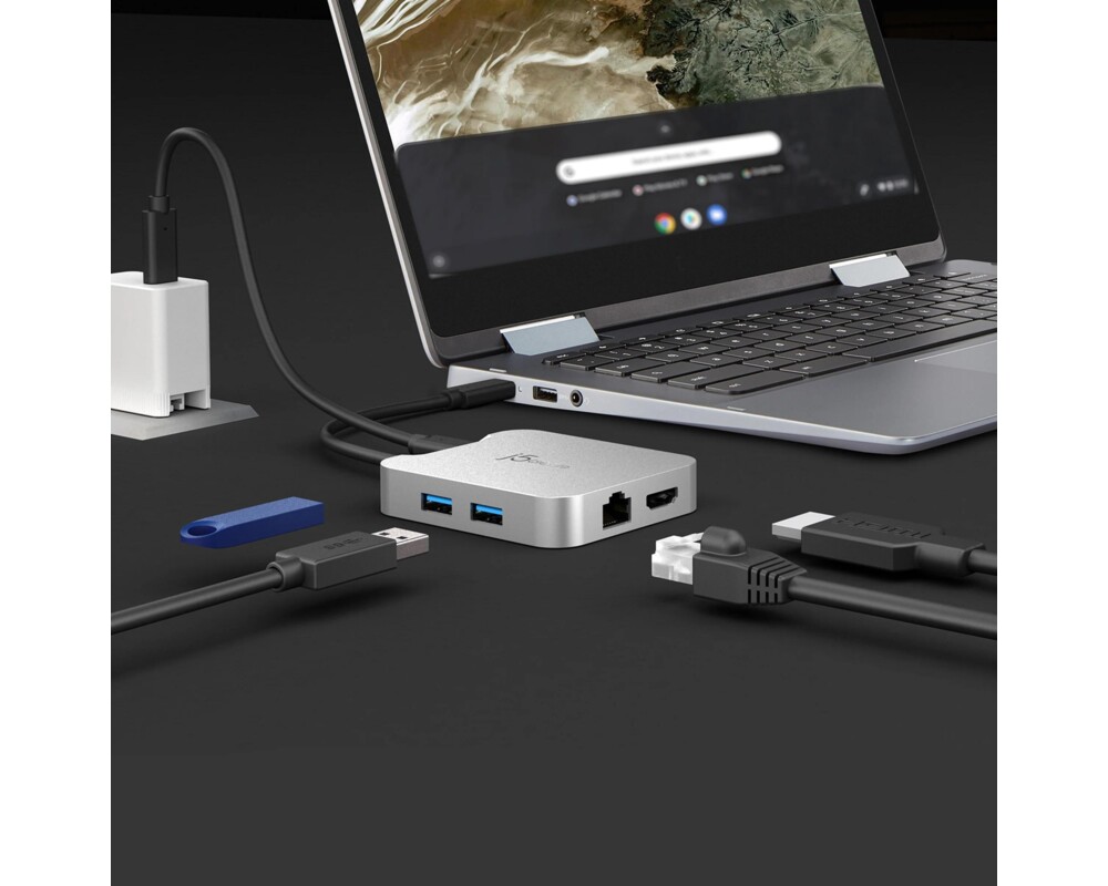 Докинг станция Докинг станция j5create JCD391 4K60 Elite USB-C PD, USB-A, HDMI, RJ-45 8
