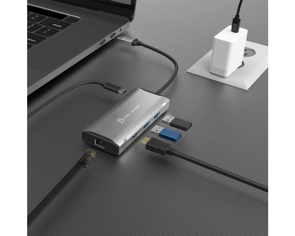 Докинг станция Докинг станция j5create JCD392 100W, USB-C, 10Gbps, 4K60 7