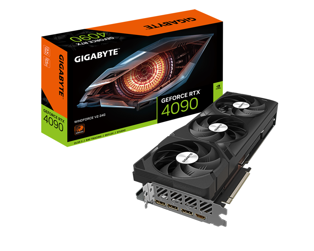 Видеокарта Gigabyte GeForce RTX 4090 WINDFORCE V2 24GB GDDR6X 8