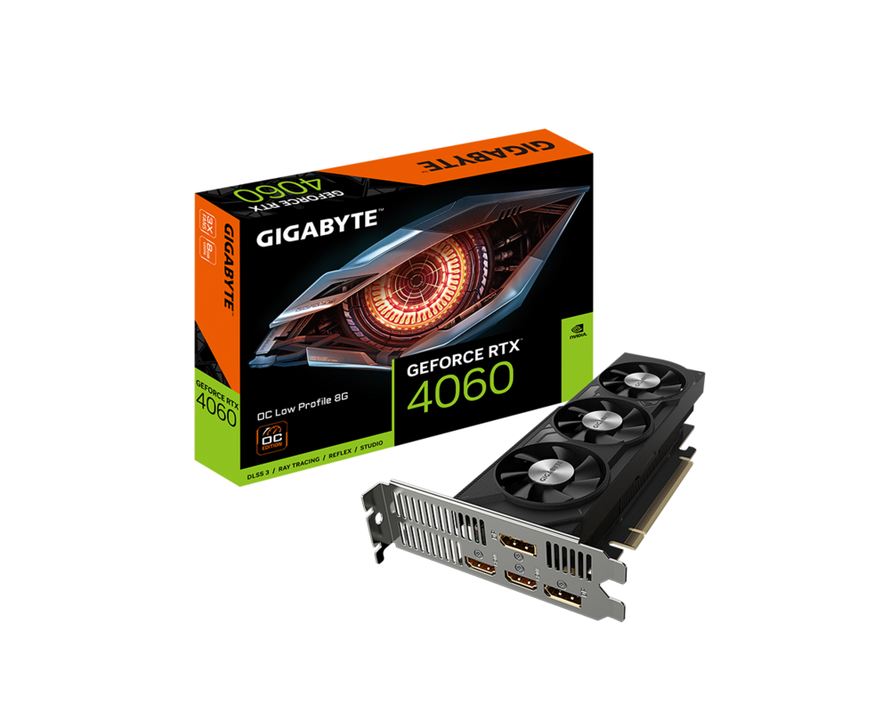 Видеокарта Gigabyte GeForce RTX 4060 OC Low Profile 8GB GDDR6 6