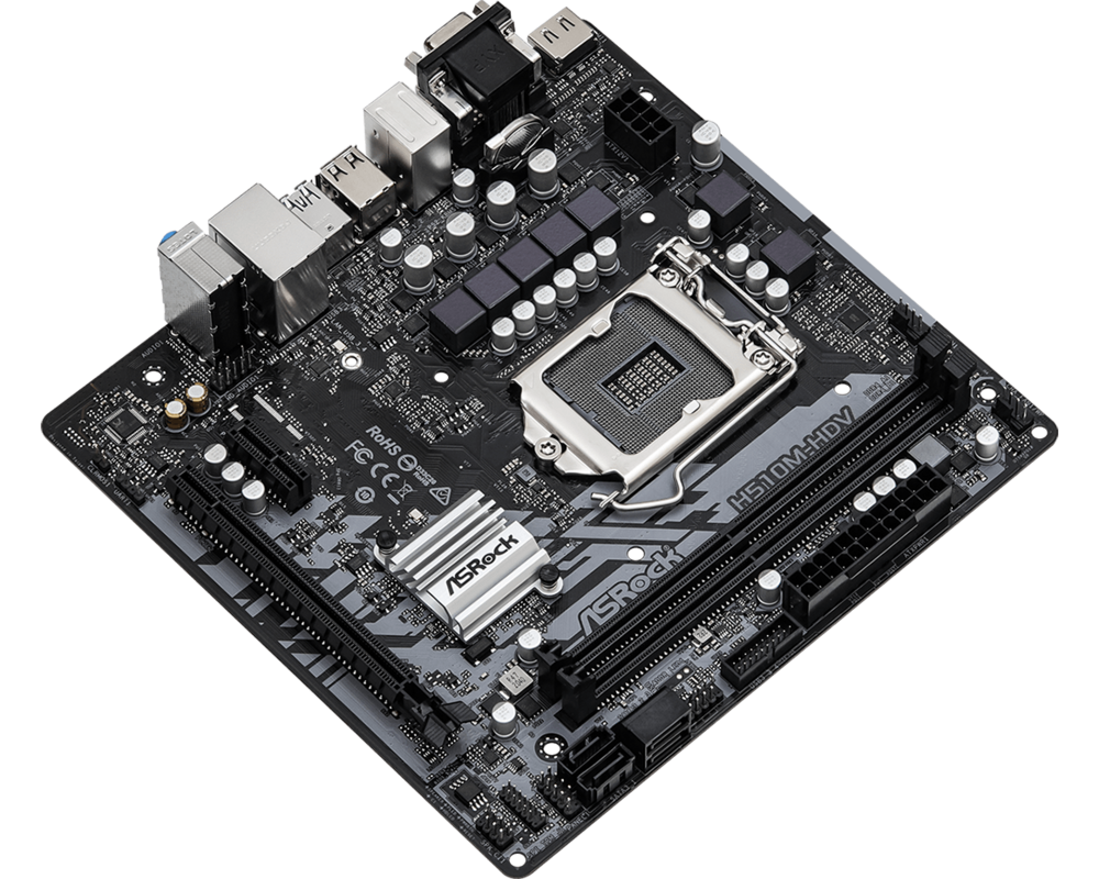 Дънна платка ASRock H510M-HDV R2.0, LGA1200, DDR4, mATX 10
