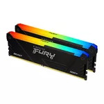 <span>Памет</span> Kingston FURY Beast Black RGB 16GB(2x8GB) DDR4 2666MHz KF426C16BBK2/16 <span class='catalog-num-in-name'>KF426C16BB2AK2-16</span> - 