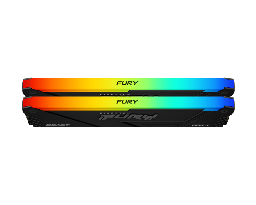 Памет Kingston FURY Beast Black RGB 32GB(2x16GB) DDR4 3200MHz CL16 2Rx8 KF432C16BB12AK2/32 4