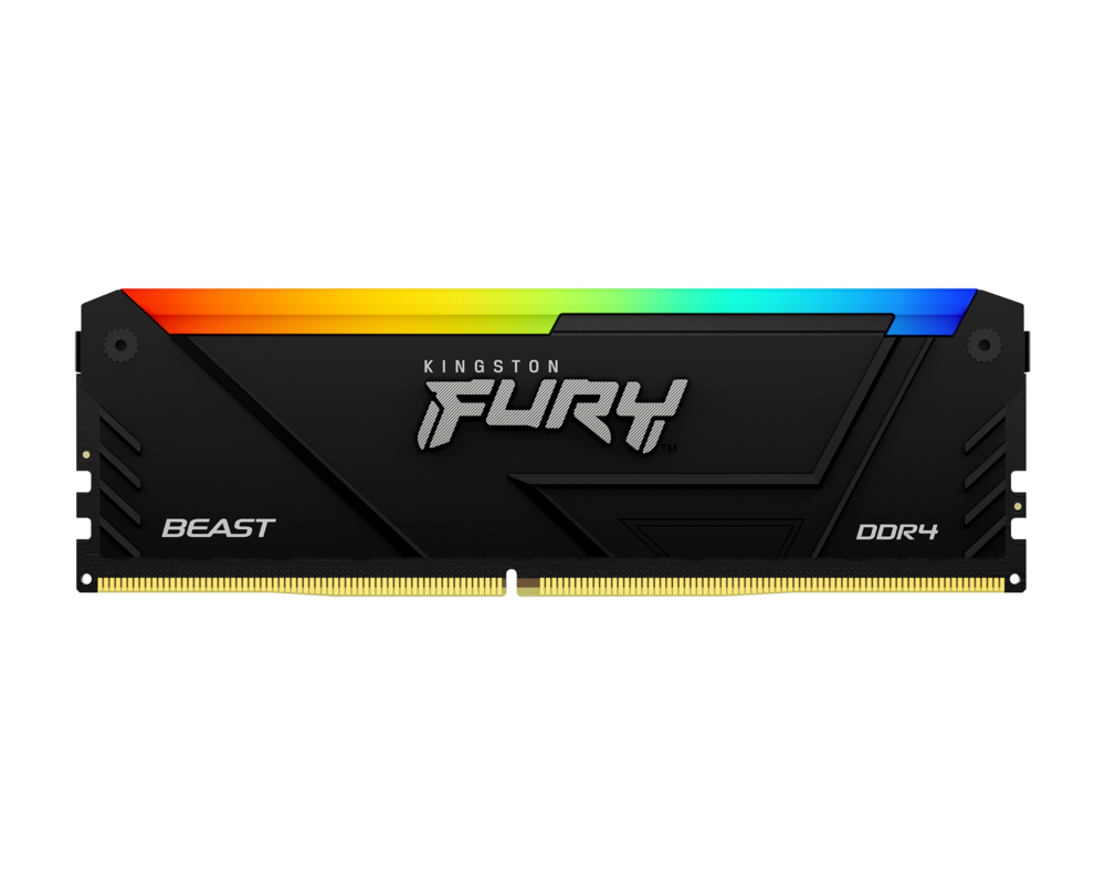 Памет 32GB(2x16GB Kingston FURY Beast Black RGB DDR4 2