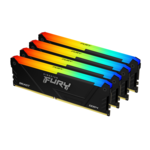 <span>Памет</span> Kingston FURY Beast Black RGB 64GB(4x16GB) DDR4 3600MHz CL18 <span class='catalog-num-in-name'>KF436C18BB2AK4-64</span> - 