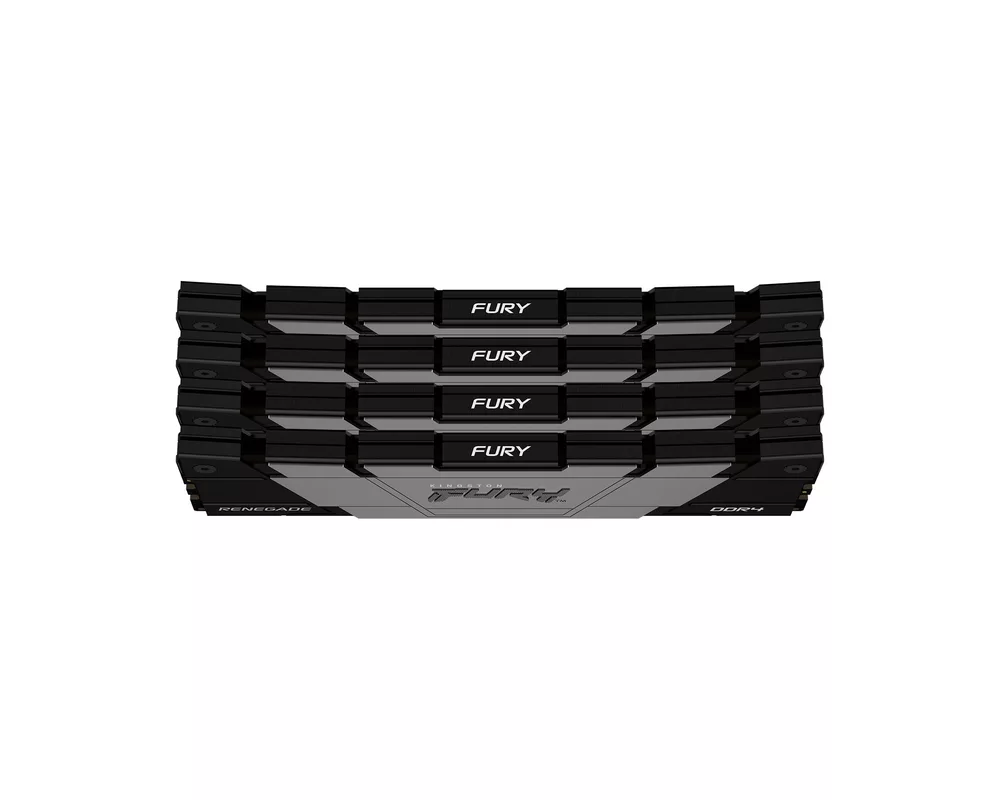 Памет Kingston FURY Renegade Black 64GB(4x16GB) DDR4 3600MHz CL16 KF436C16RB12K4/64 4