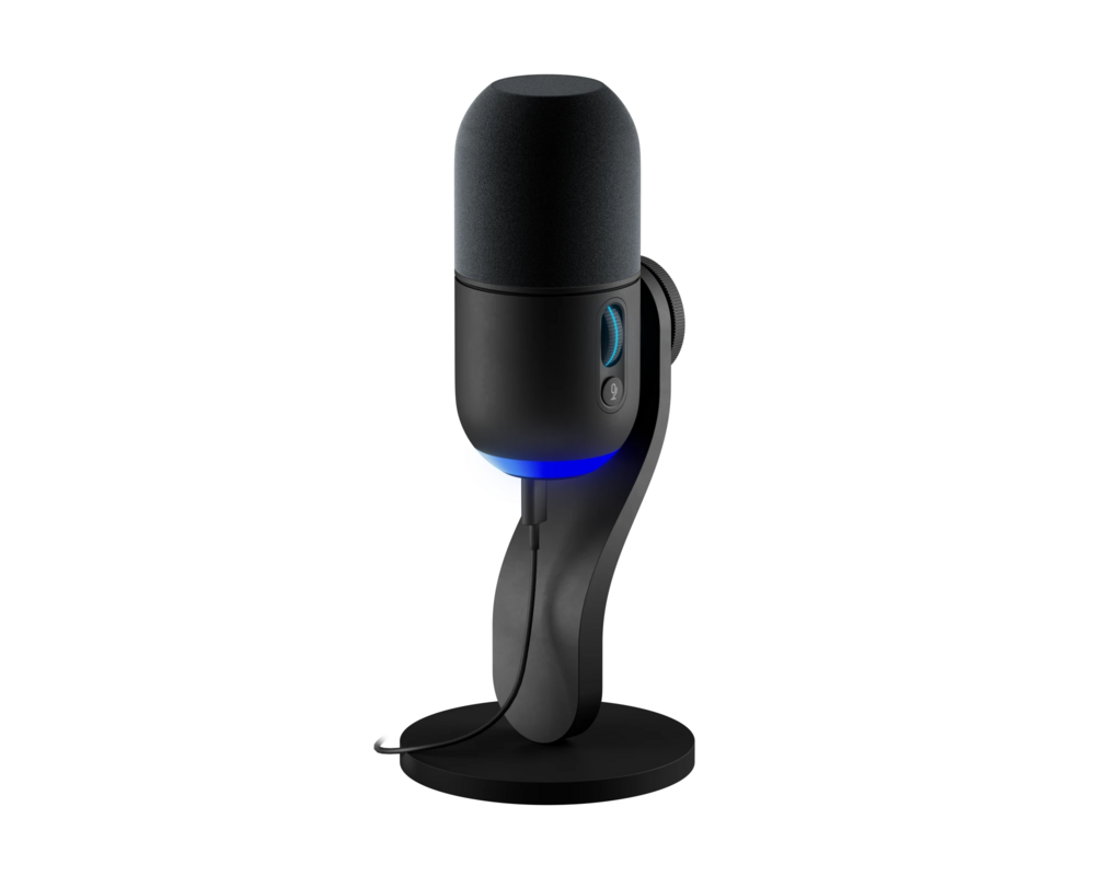 Микрофон Настолен динамичен микрофон Logitech YETI GX RGB LightSync 2