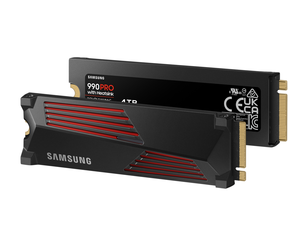 SSD SAMSUNG SSD 990 PRO 4TB M.2 NVMe PCIe 4.0 Heatsink 8