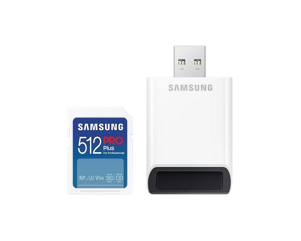 Флаш карта Samsung 512GB SD PRO Plus + USB Reader 5