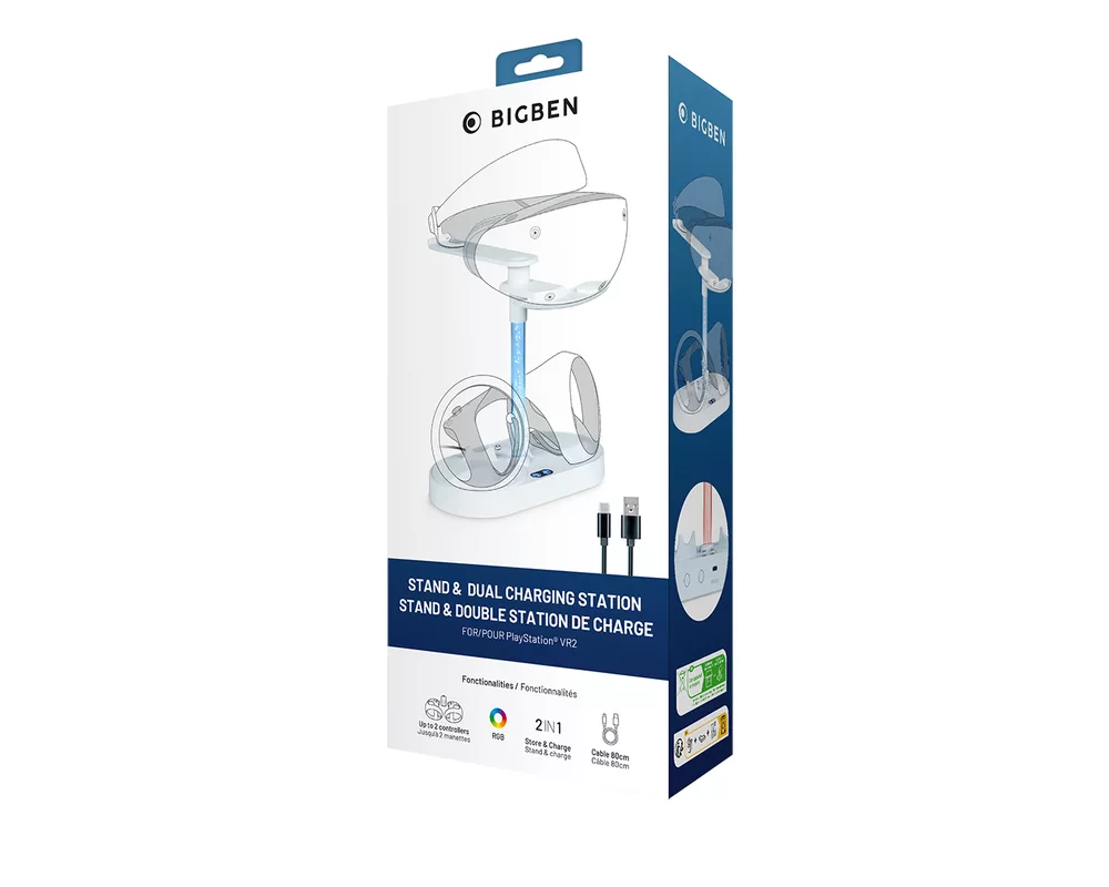 Геймърски аксесоари Зарядно и поставка Nacon за Playstation VR2 5