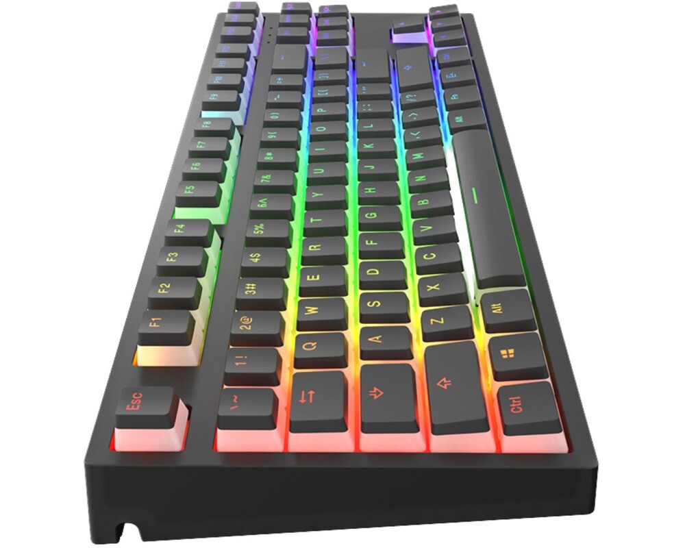 Клавиатура Геймърскa механична клавиатура Dark Project KD87A Black TKL - Gateron Cap Teal Switch, RGB 7