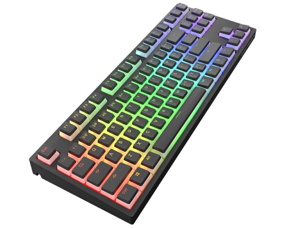 Клавиатура Геймърскa механична клавиатура Dark Project KD87A Black TKL - Gateron Cap Teal Switch, RGB 6