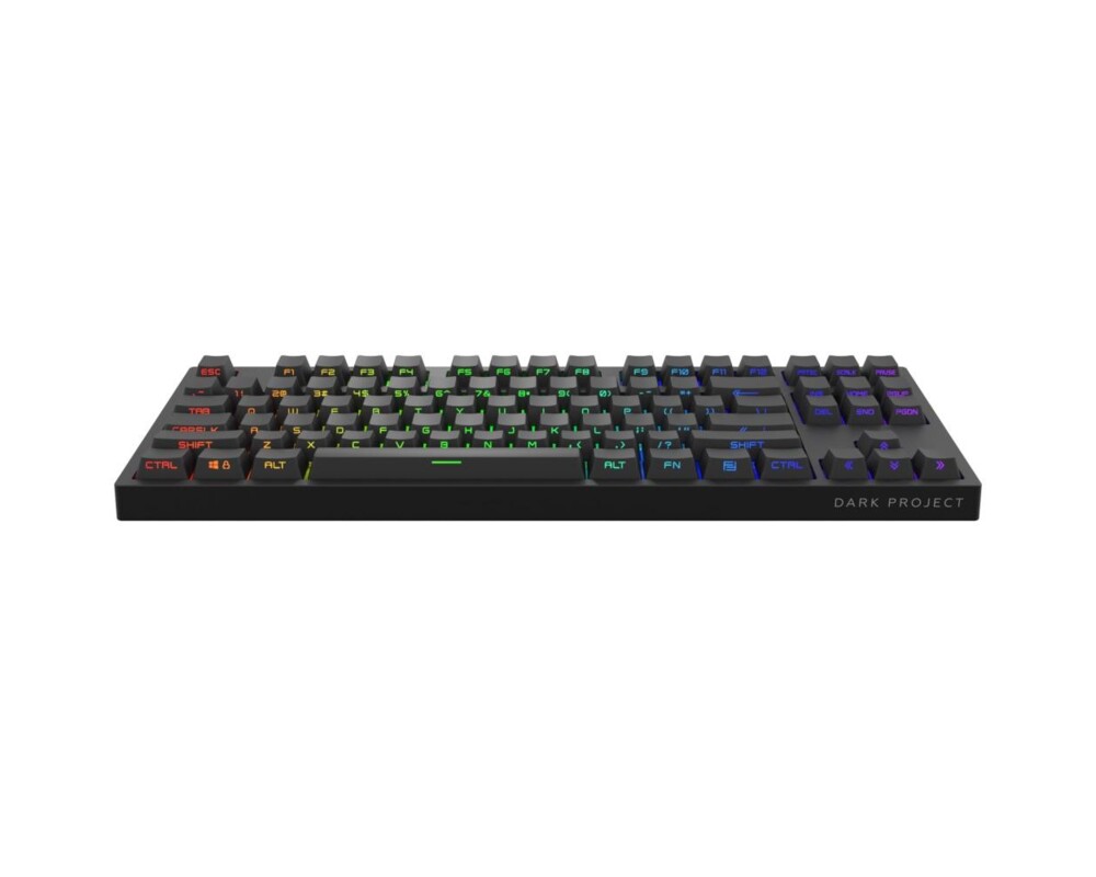 Клавиатура Геймърскa механична клавиатура Dark Project KD87A Black TKL PBT - HS Gateron Optical Red Switch, RGB 4