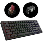 <span>Клавиатура</span> Геймърскa механична клавиатура Dark Project KD87A Black TKL PBT - HS Gateron Optical Red Switch, RGB <span class='catalog-num-in-name'>FSH-DP-KD-87A-006310-GRD</span> - 