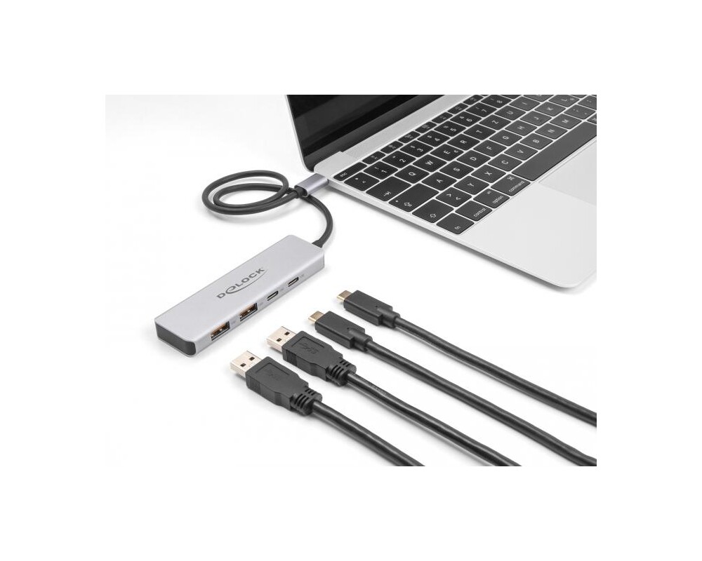 USB хъб Delock 64230, USB-C - 2 x USB-C, 2 x USB-A, 10 Gbps 2