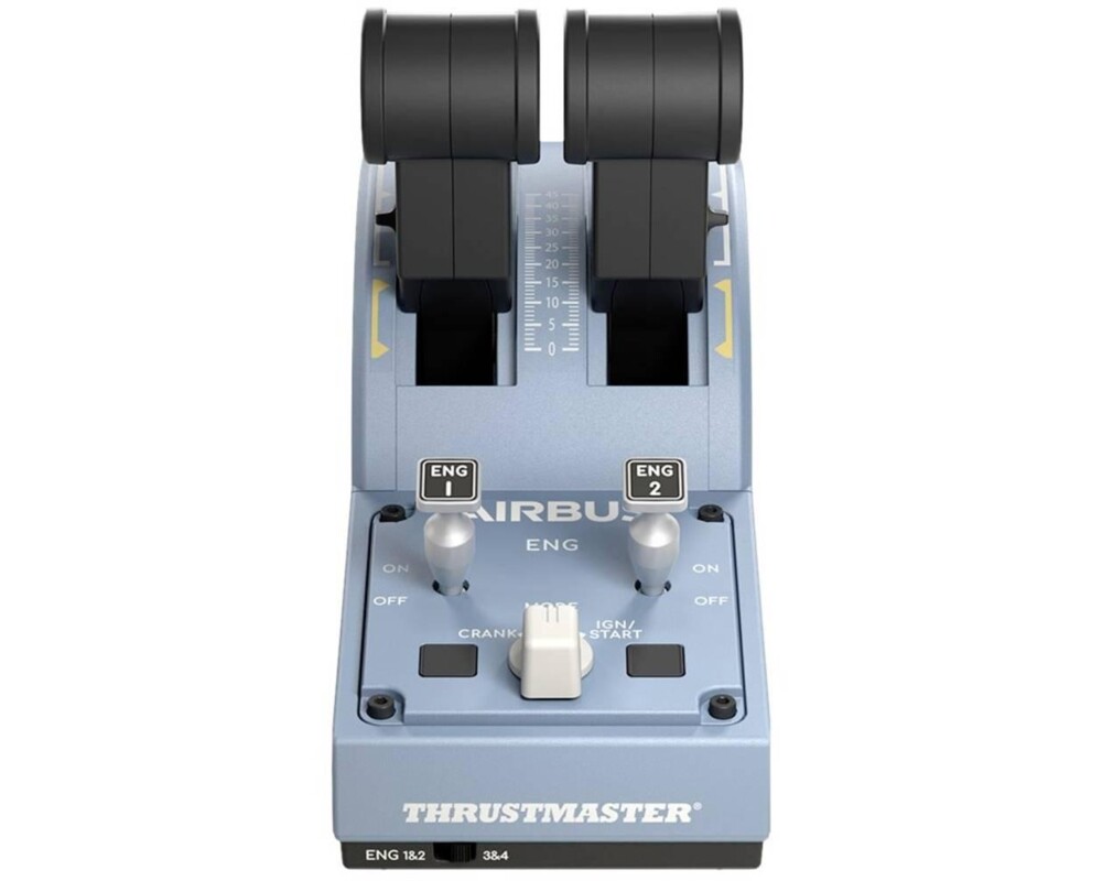 Джойстици и Геймпадове Жичен Thrustmaster TCA Officer Pack Airbus Edition, авиосимулатор за PC, Черен/Син 5