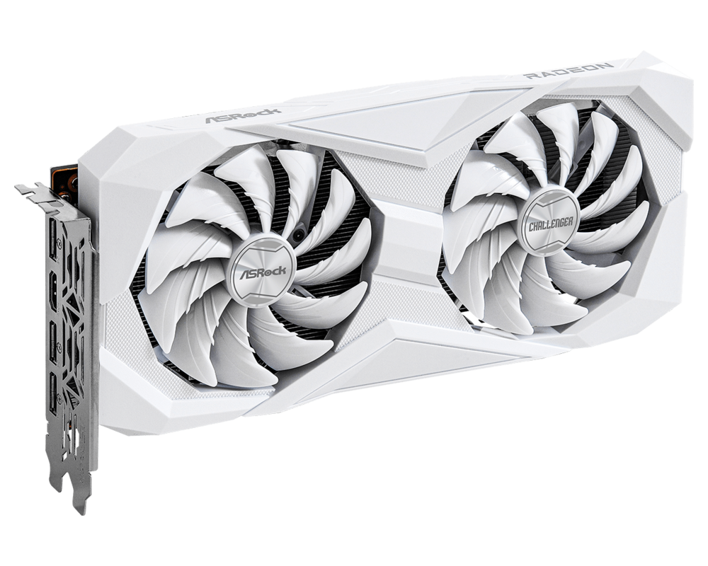 Видеокарта Видеокарта ASRock AMD Radeon RX 6600 Challenger White 8GB 2