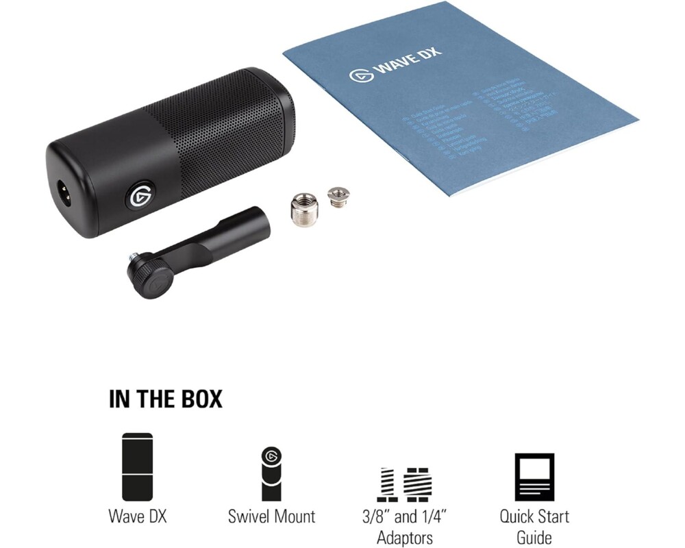 Микрофон Динамичен XLR Микрофон Elgato Wave DX, Черен 2