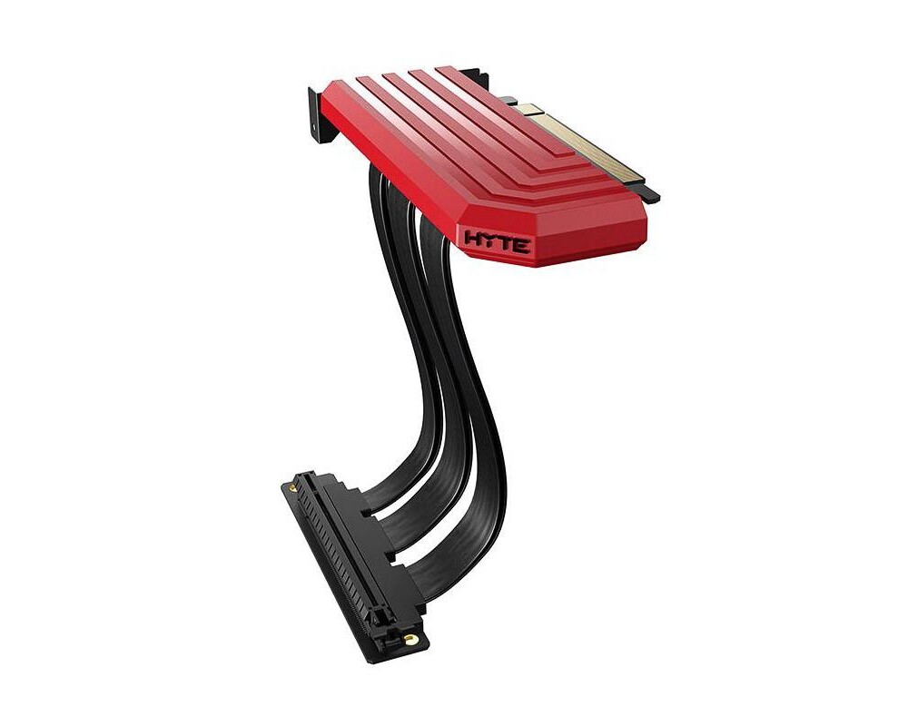Кабел за вертикален монтаж HYTE PCI-E 4.0 x16 200mm, Червено 2