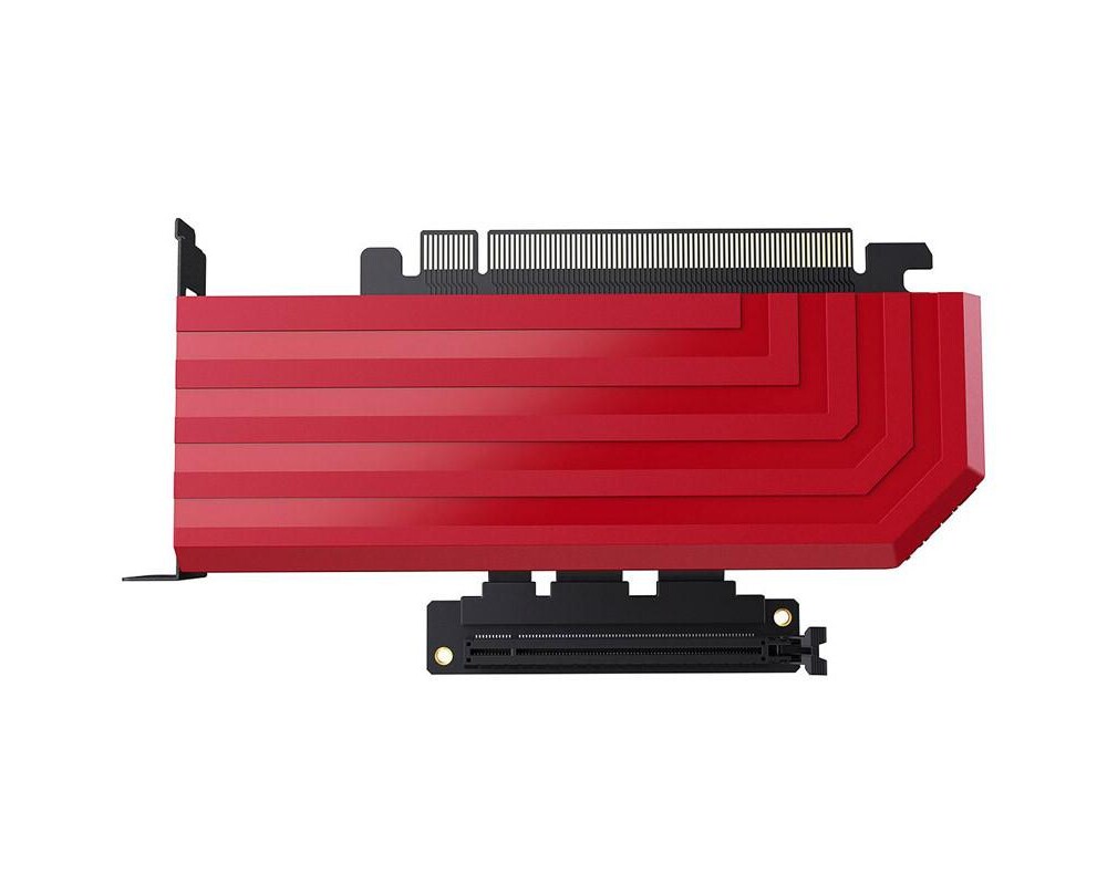 Кабел за вертикален монтаж HYTE PCI-E 4.0 x16 200mm, Червено 5