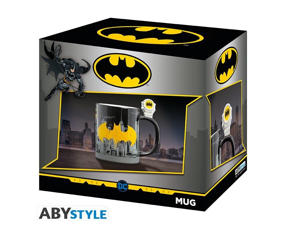 Аксесоар Чаша DC COMICS - 3D Handle Bat-Signal & Batman 4