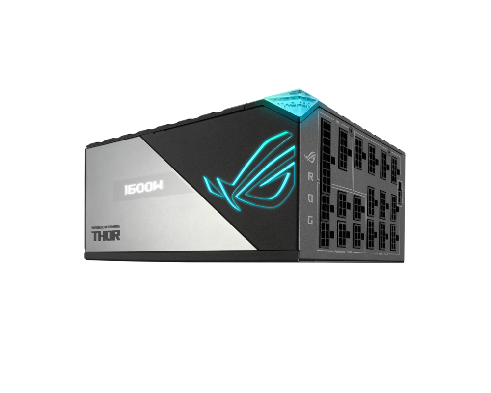 Захранване ASUS ROG THOR 1600W Titanium Power Supply Digital Power Control ROG heatsinks PCIe Gen 5.0 4