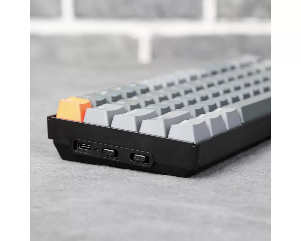 Клавиатура Геймърска Механична клавиатура Keychron K6 Aluminum 65% Gateron Brown Switch RGB LED Gateron Brown Switch ABS 5