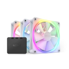  Комплект вентилатори NZXT F120 RGB White 3 броя и NZXT RGB контролер 688965 RF-R12TF-W1 на топ цена - PIC.bg