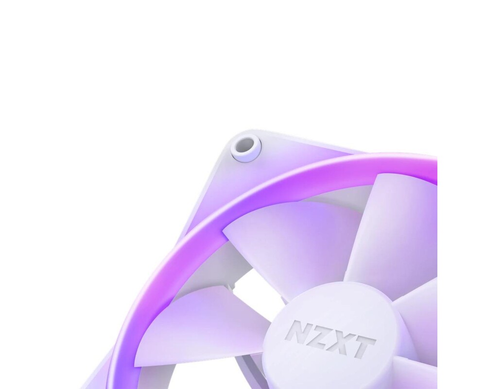 Вентилатор Комплект вентилатори NZXT F120 RGB White 3 броя и NZXT RGB контролер 3