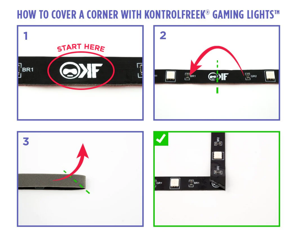Контролер RGB лента KontrolFreek Gaming Lights Kit, USB (2.74m) 4