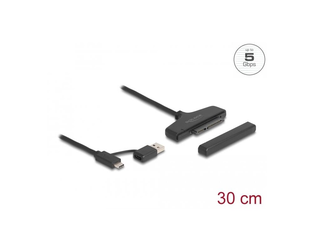 Адаптери RAID Delock, USB-C / USB-A - SATA 6 Gb/s 2