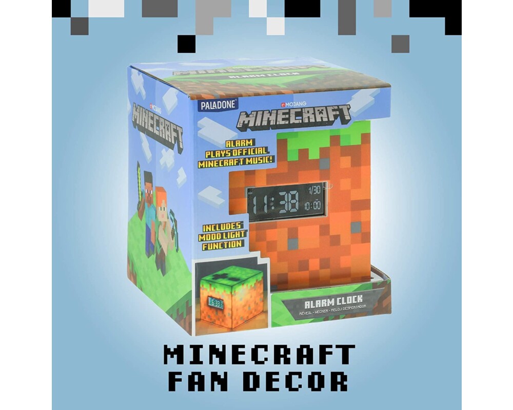 Фигурка Часовник/будилник Paladone Minecraft Alarm Clock 6