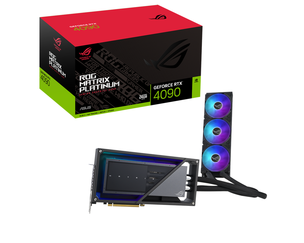 Видеокарта ASUS ROG MATRIX RTX4090 P 24GB GAMING GDDR6X 3xDP 2xHDMI 16