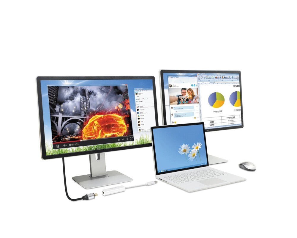 Адаптери j5create JUA254, USB-A към HDMI, Бял 4