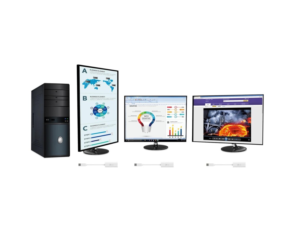 Адаптери j5create JUA254, USB-A към HDMI, Бял 5